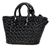 バレンシアガ ビストロXS ショルダーバッグ バスケットバッグ 2WAY 671342 ブラック パテントレザー レディース BALENCIAGA 【中古】